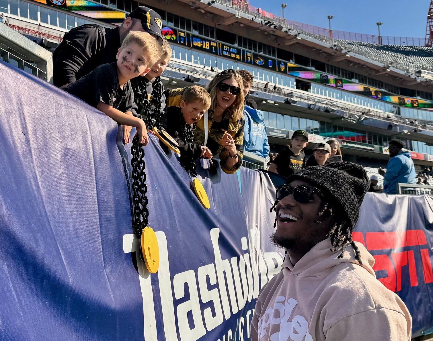 ‘Still part of the team.’ Mizzou’s Luther Burden III, NFL-bound WR, attends Tigers’ bowl game
